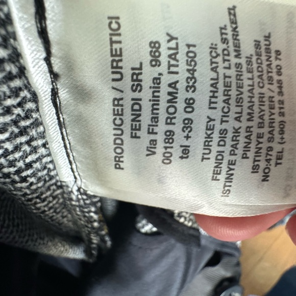 Fendi mixed fabric pants with original hanger - Picture 6 of 8